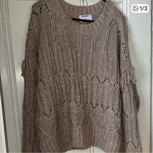 Old Navy Women's Textured Knit Sweater - Brown